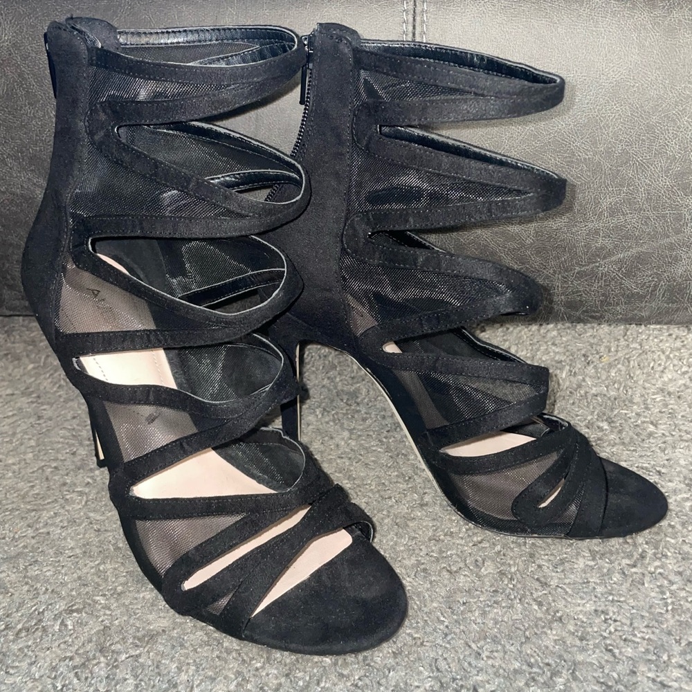 ALDO Mesh & Suede Heels